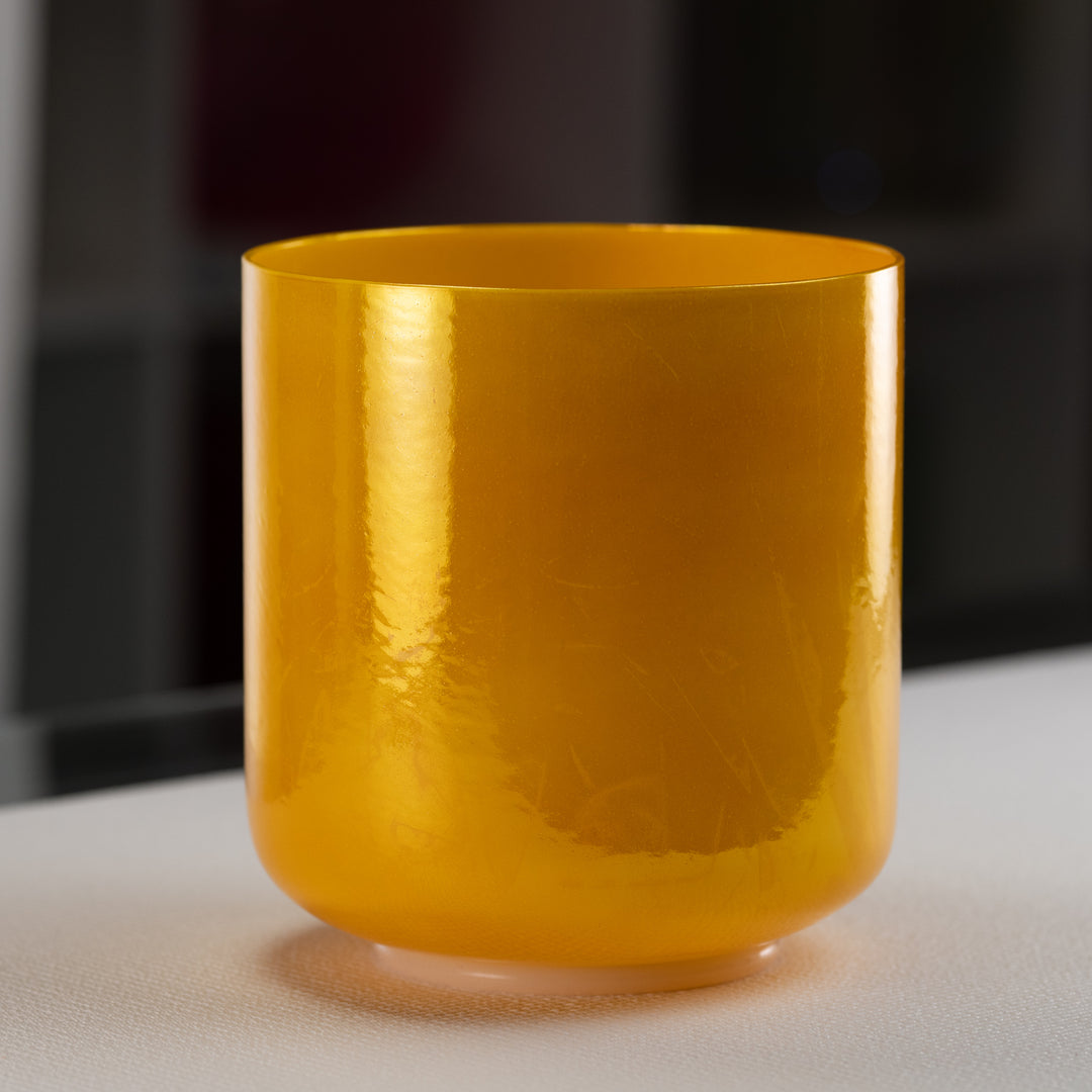 Yellow third eye chakra sound bowl