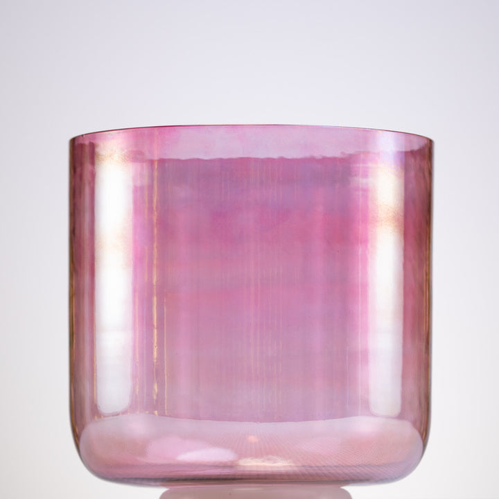 Pink crystal singing bowl