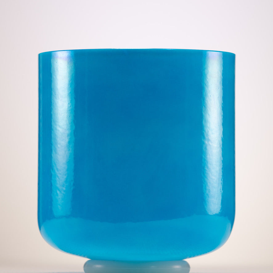 Blue crystal singing bowl