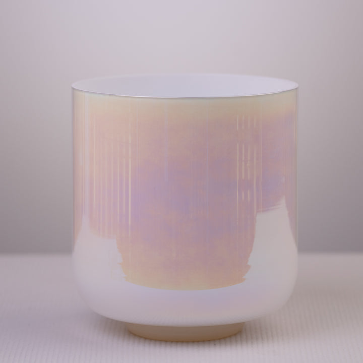 White root chakra singing bowl
