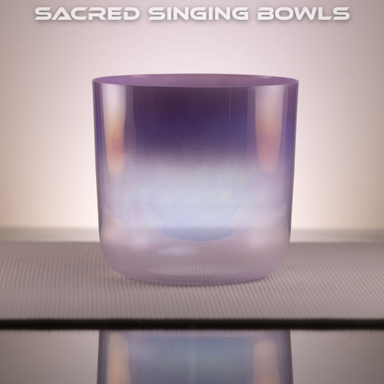 8" C#-33 Lilac Blossom Crystal Singing Bowl from Sacred Singing Bowls™