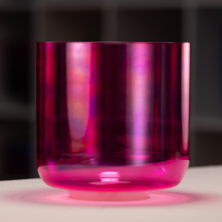 8" C#-5 Fractal Fuchsia Singing Bowl, Perfect pitch from Bowls of Sound