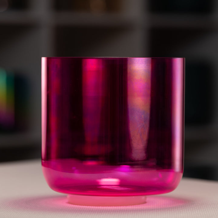 8" C#-5 Fractal Fuchsia Singing Bowl, Perfect pitch from Sacred Singing Bowls™