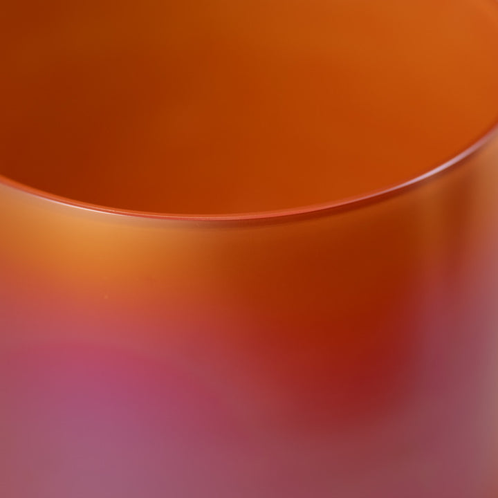 Orange crystal singing bowl
