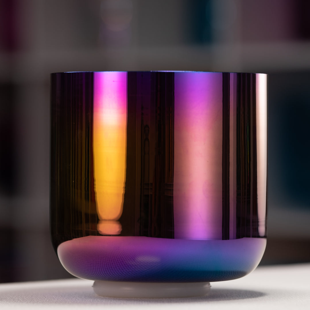 8" D-31 Celestial Rainbow Crystal Singing Bowl from Bowls of Sound