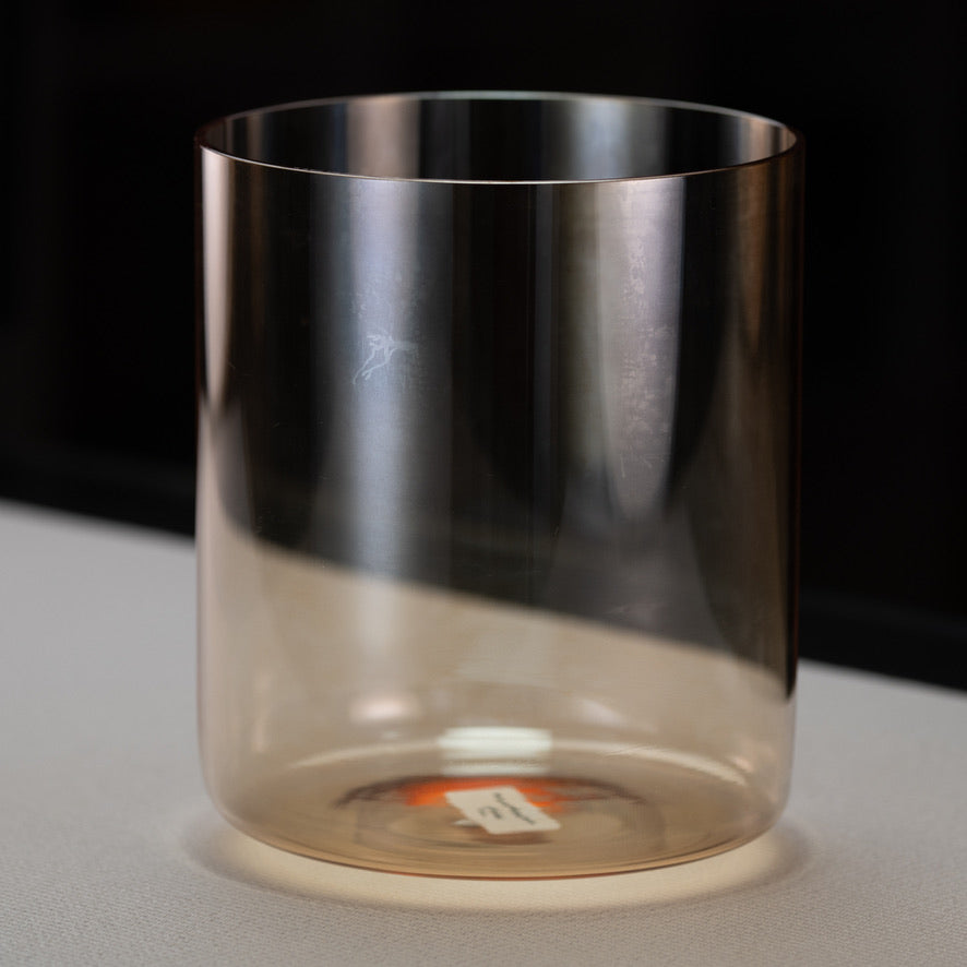 8" D-44 Morning Sun Crystal Singing Bowl, Tall from Bowls of Sound