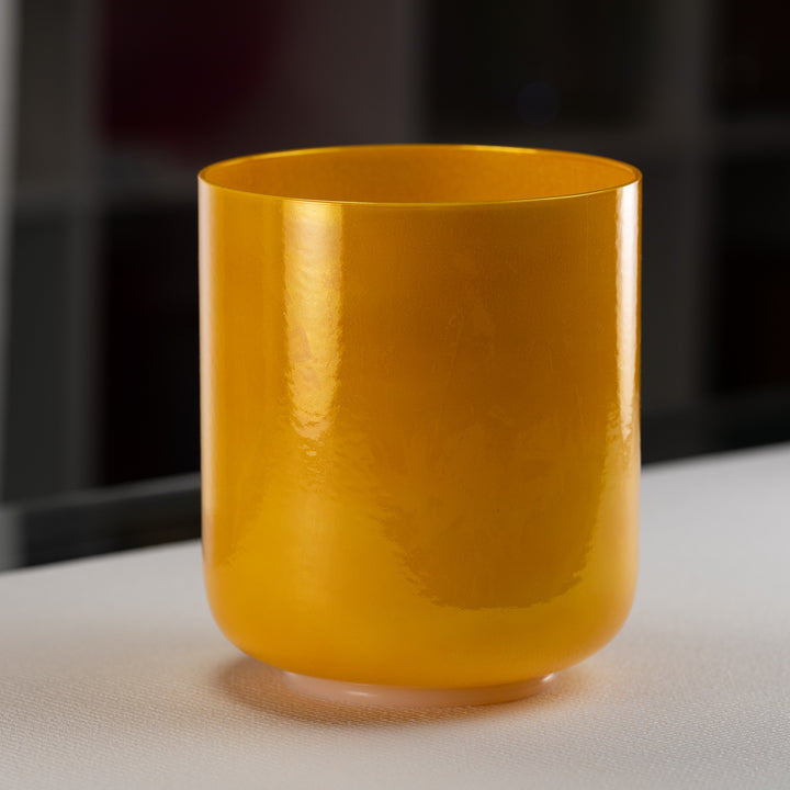 Yellow sacral chakra singing bowl