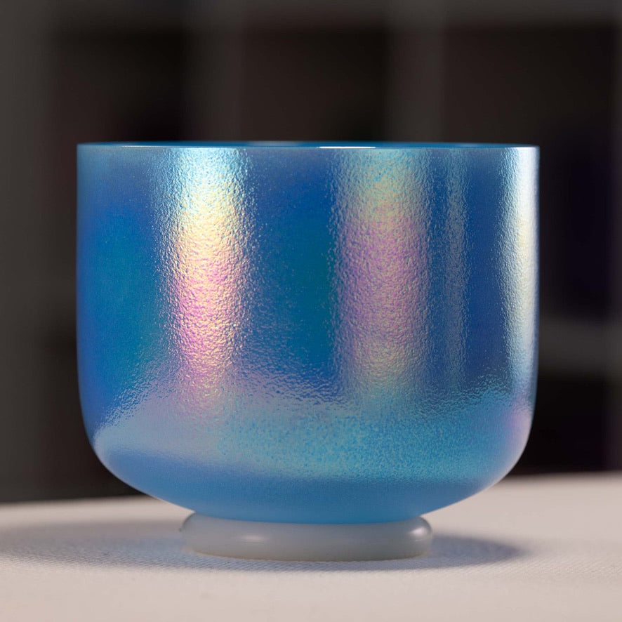8" D#-25 Father Sky Celestial Frosted Singing Bowl from Bowls of Sound