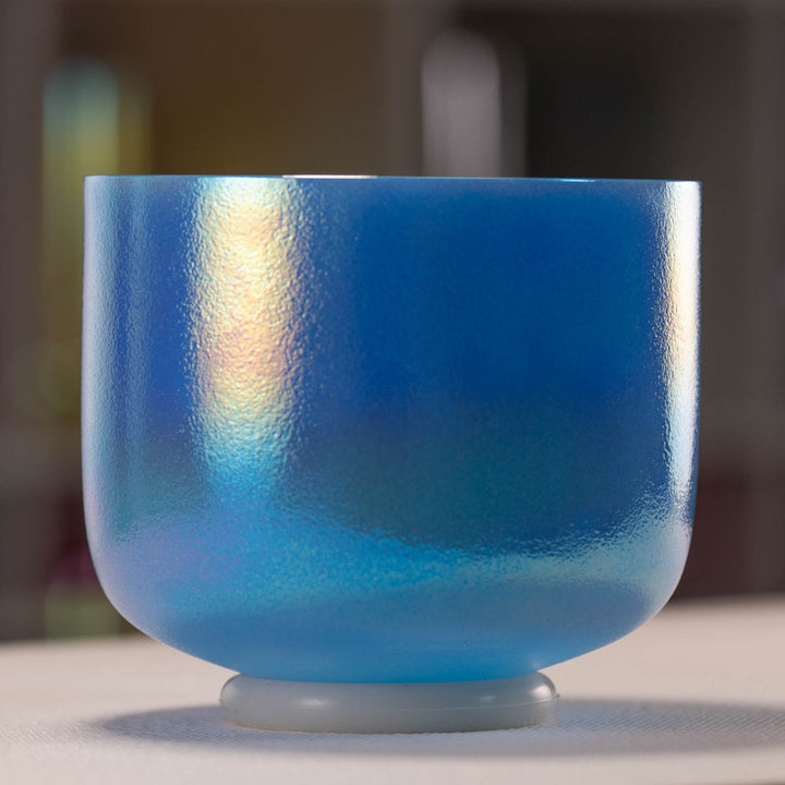 Blue sacral chakra singing bowl for sound healing