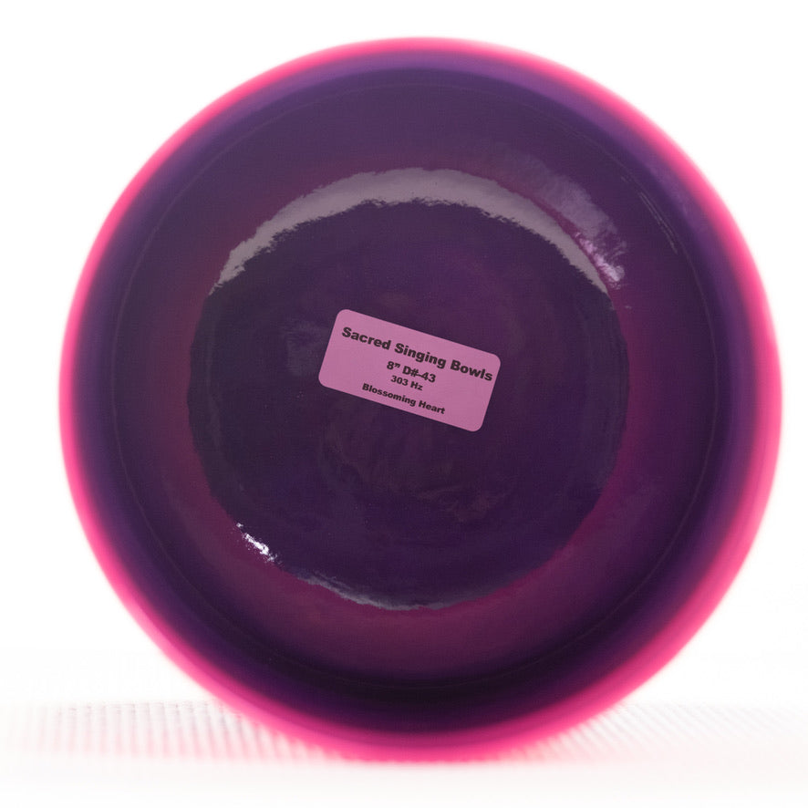 Sacred Singing Bowls™ product label with bowl specifications