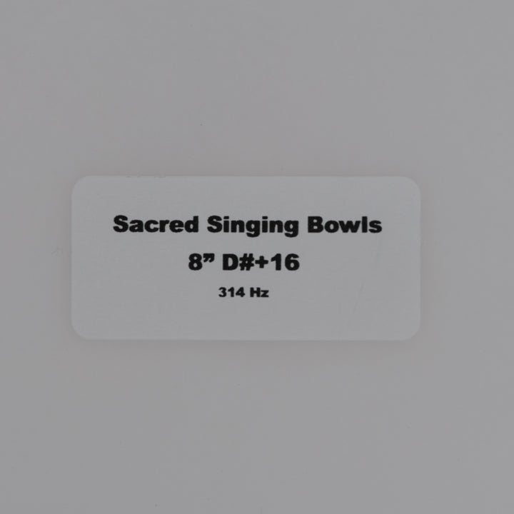 Sacred Singing Bowls: Product label