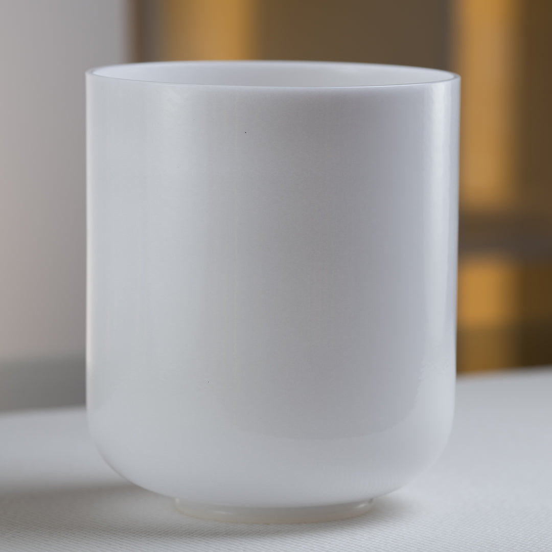 Crystal Singing Bowls: White Color