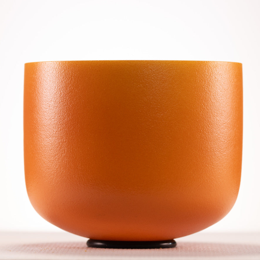Yellow crystal sound bowl