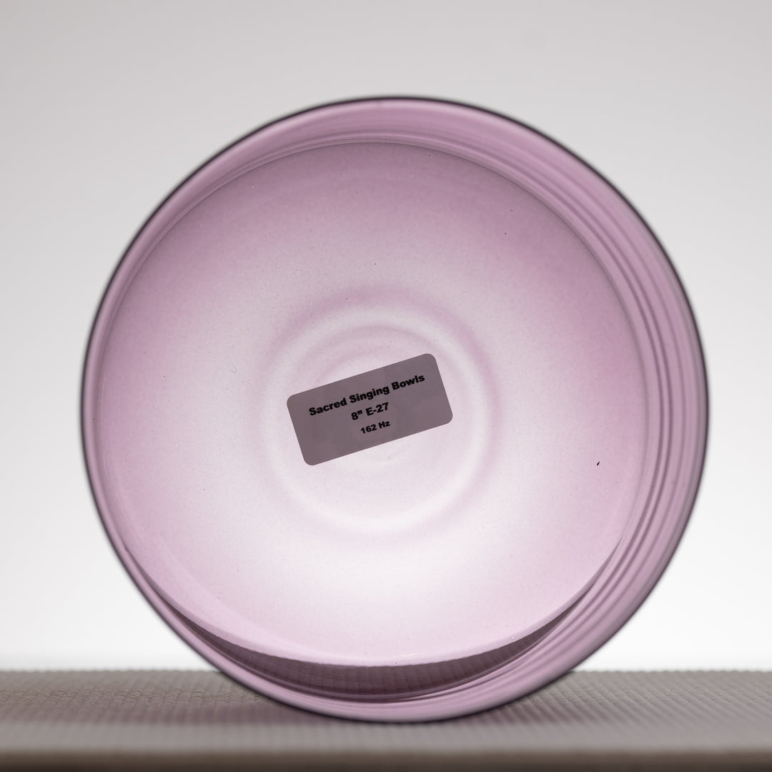 Purple crystal singing bowl
