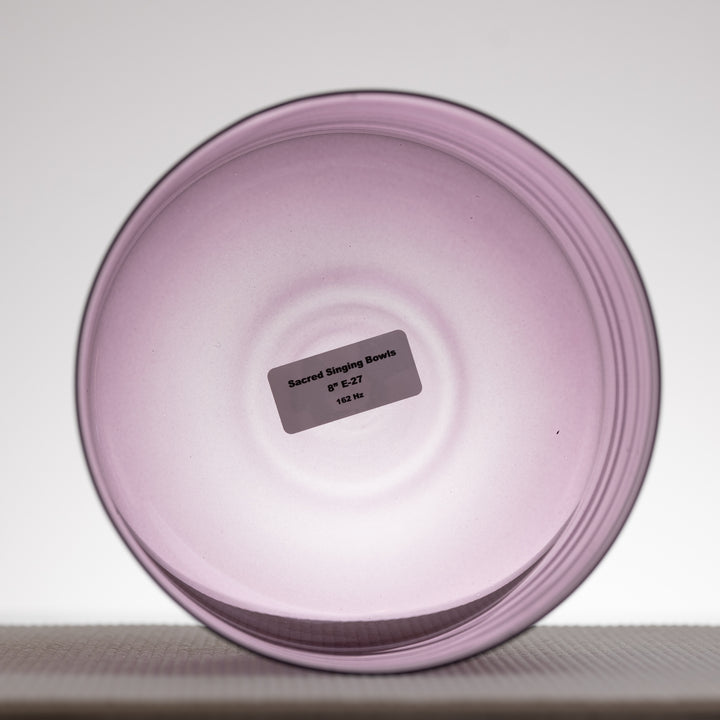 Purple crystal singing bowl