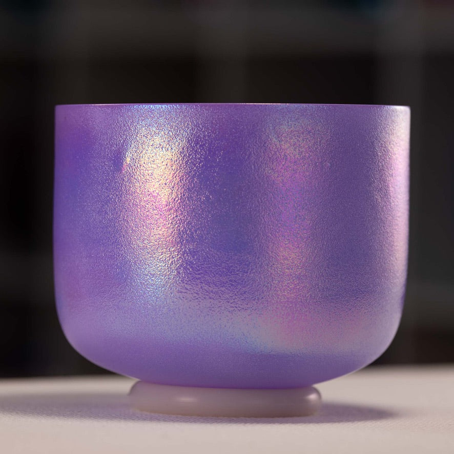 8" E-30 Lilac Blossom Celestial Frosted Bowl from Sacred Singing Bowls™