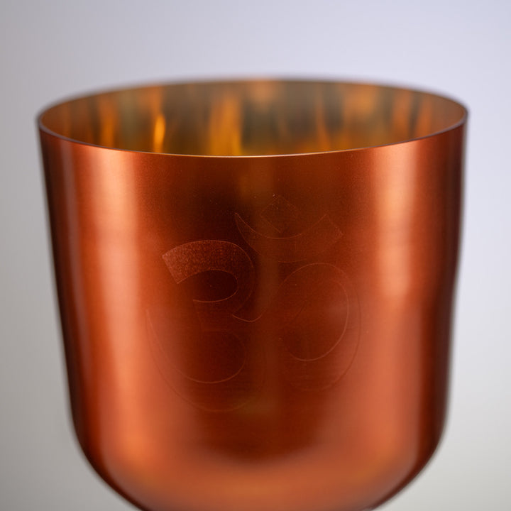 Engraved Om on Copper Connection singing bowl