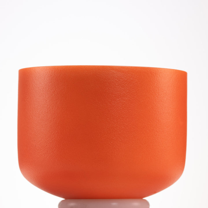 Orange crystal singing bowl