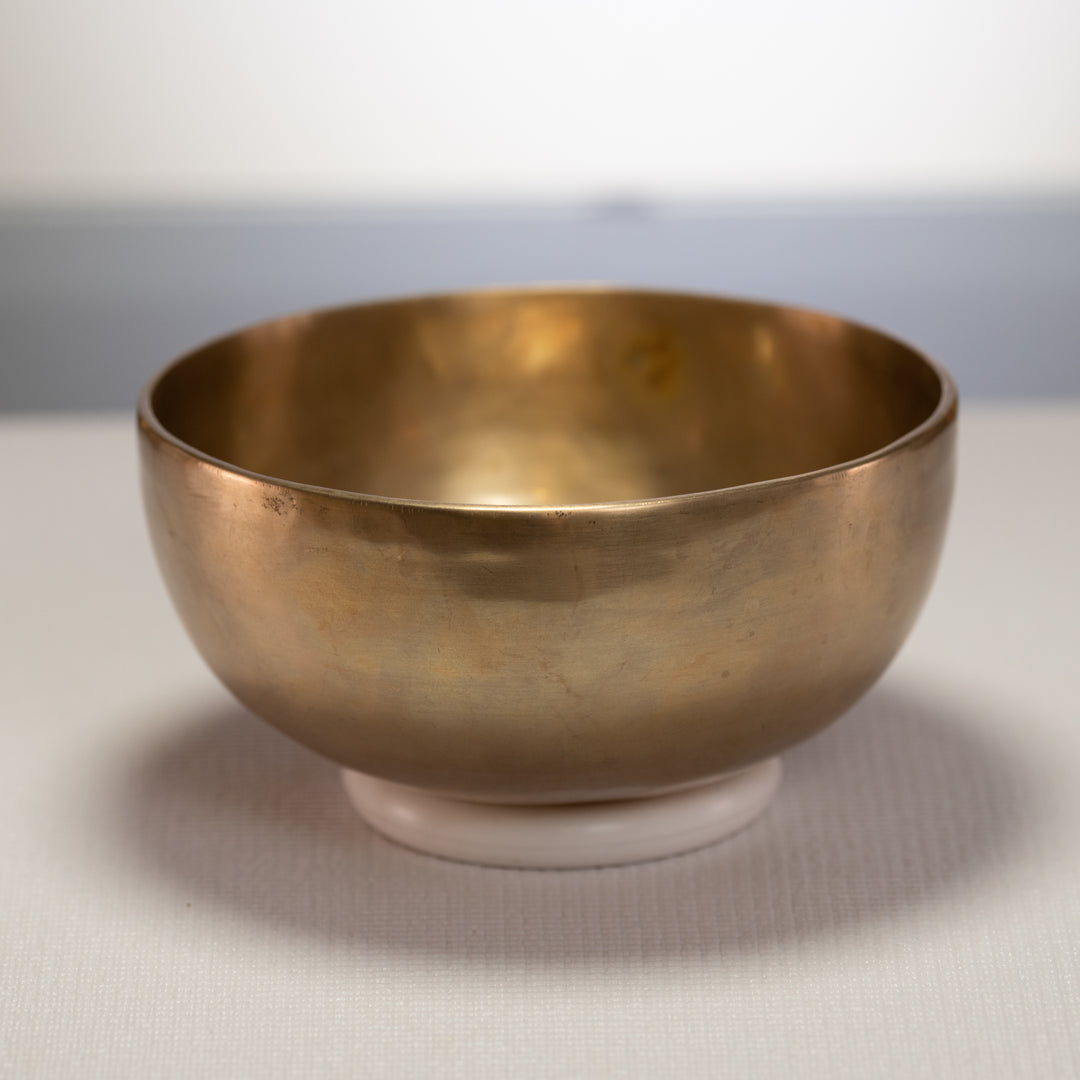 Metal heart chakra bowl