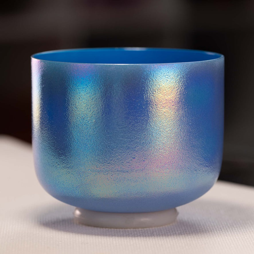 8" F#-36 Father Sky Celestial Frosted Singing Bowl from Bowls of Sound