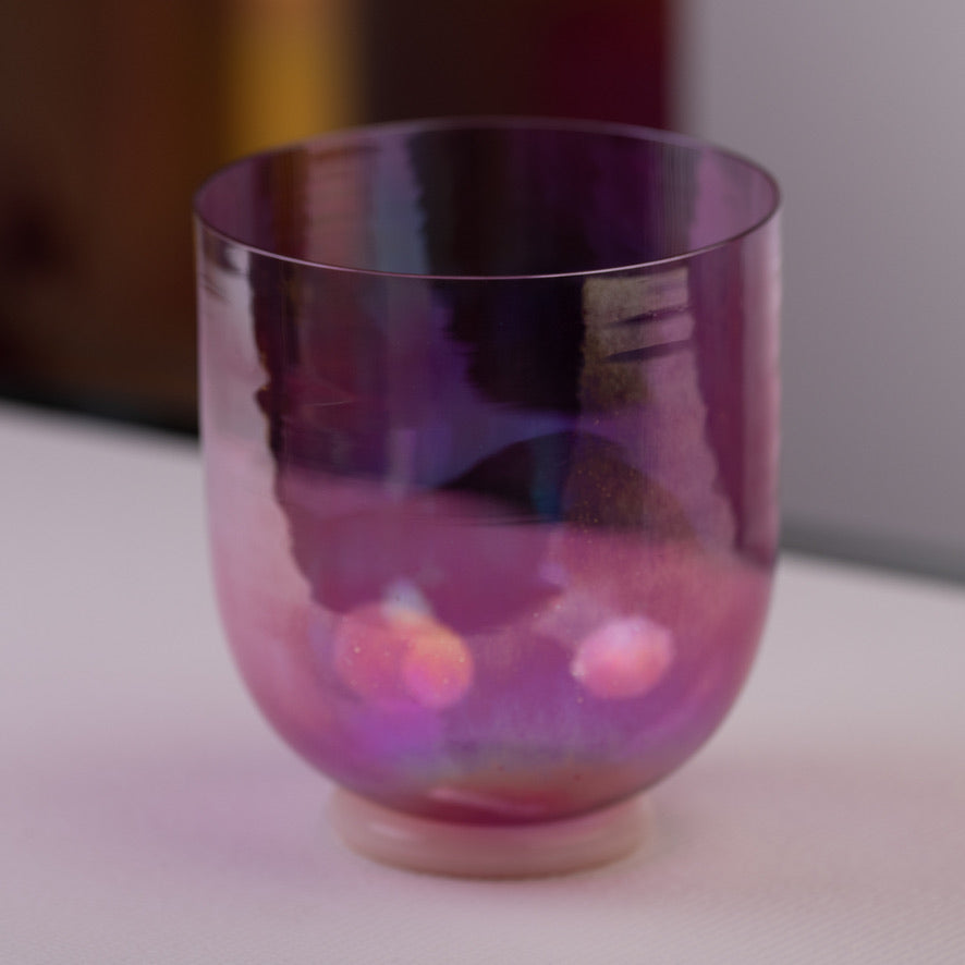 8" G#-28 Violet Flame Aura Crystal Singing Bowl from Bowls of Sound