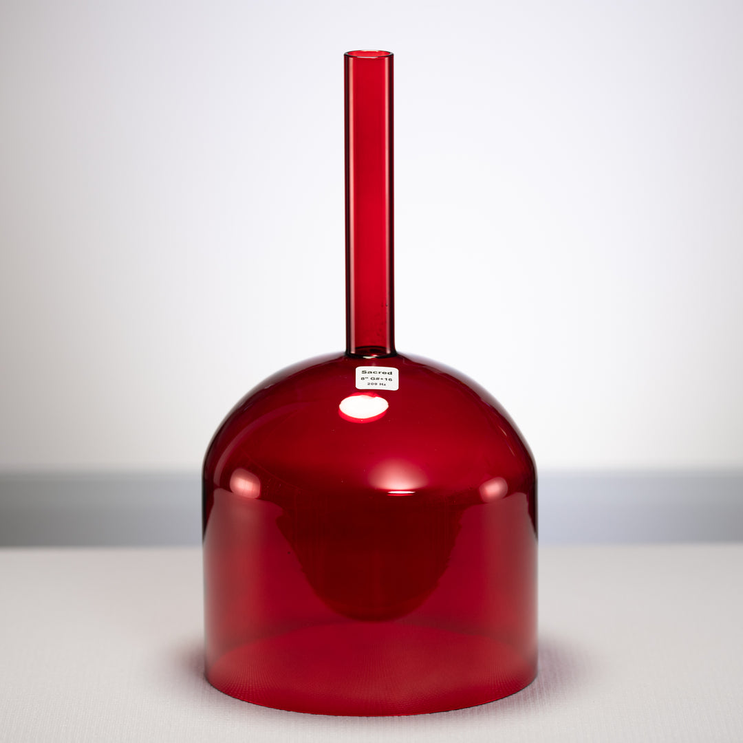Red crystal singing bowl