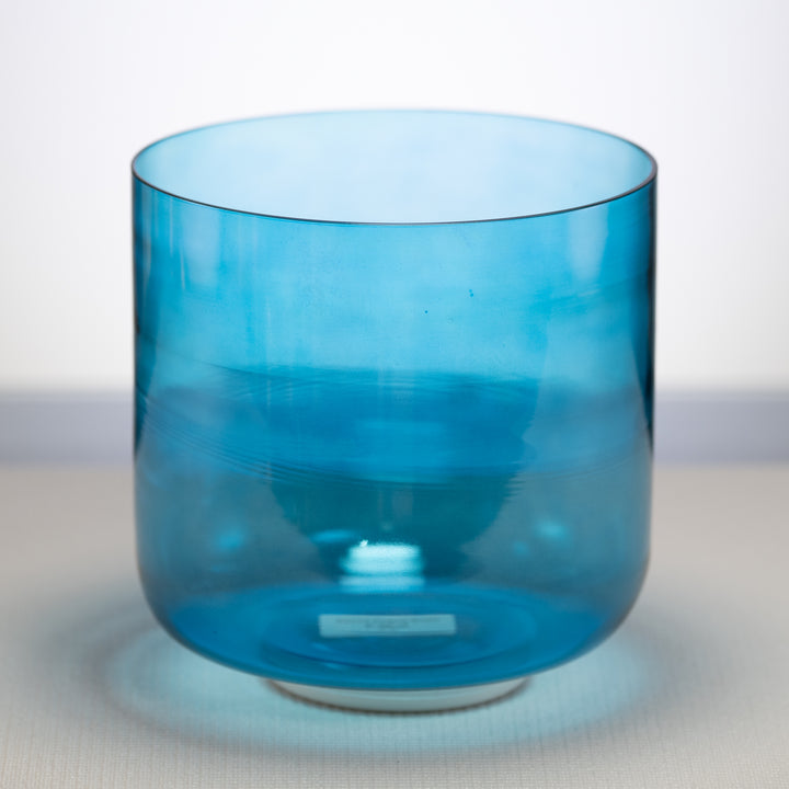 Blue throat chakra singing bowl