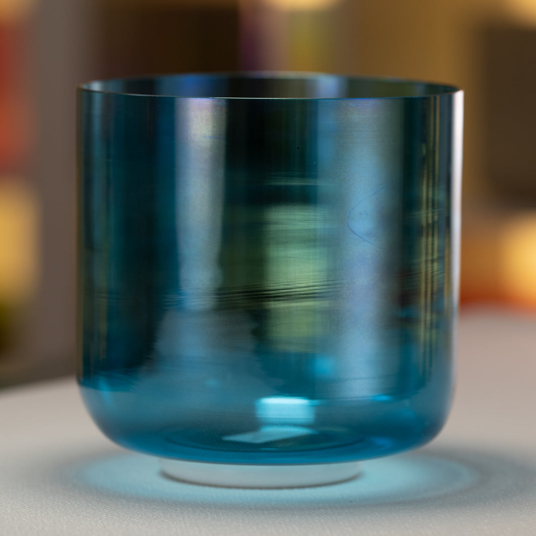 Blue crystal sound bowl