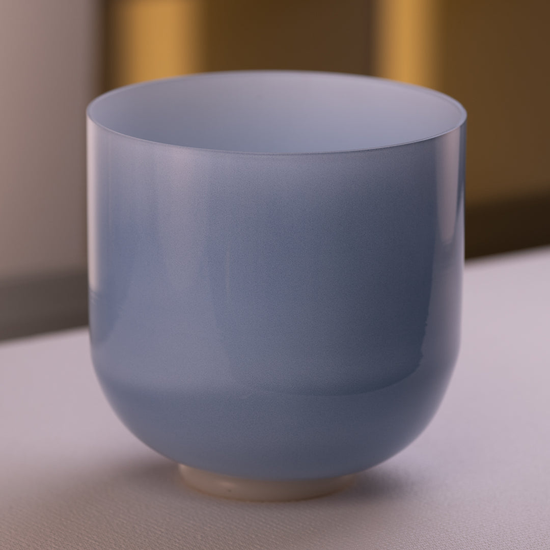 Blue heart chakra sound bowl