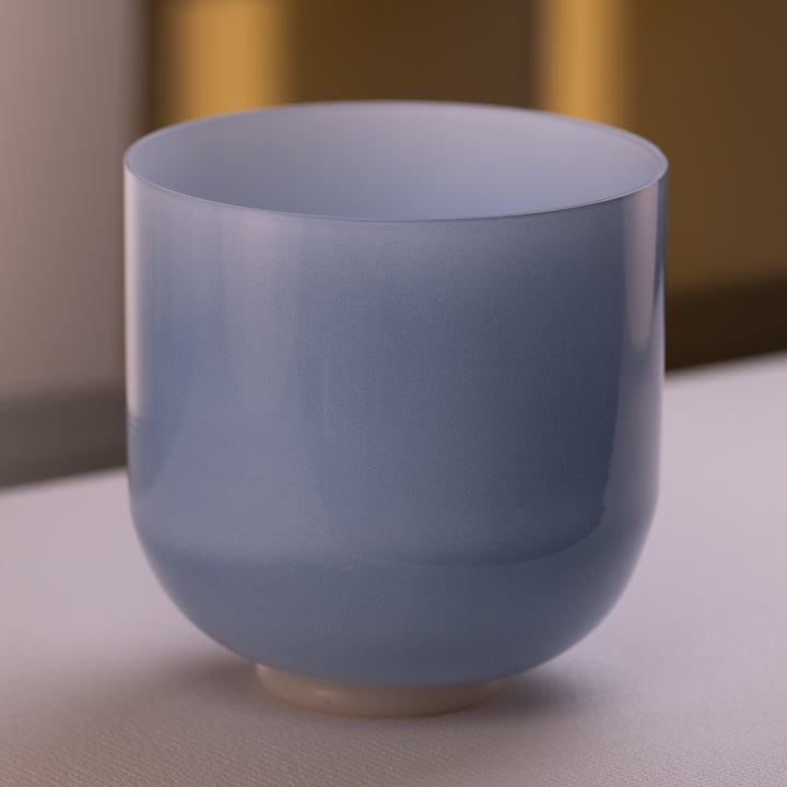 Blue heart chakra sound bowl