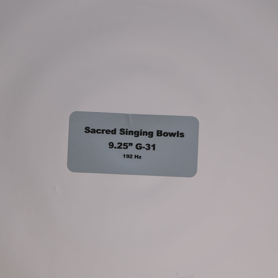 Sacred Singing Bowls Product Label