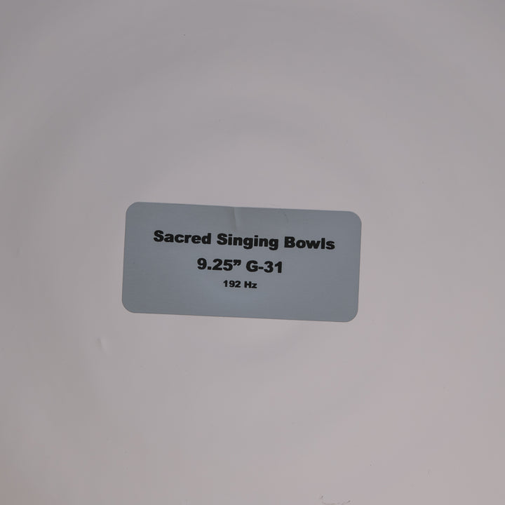 Sacred Singing Bowls Product Label