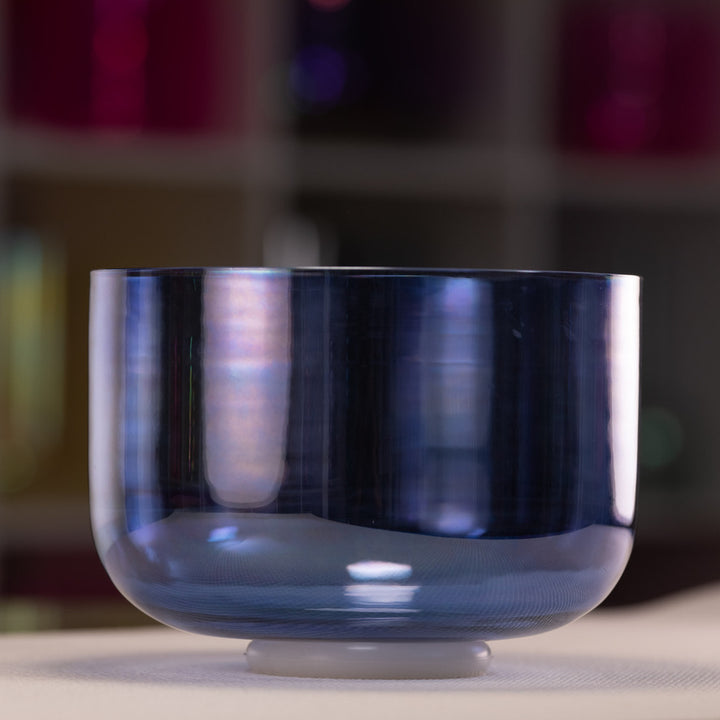 C note singing bowl in blue