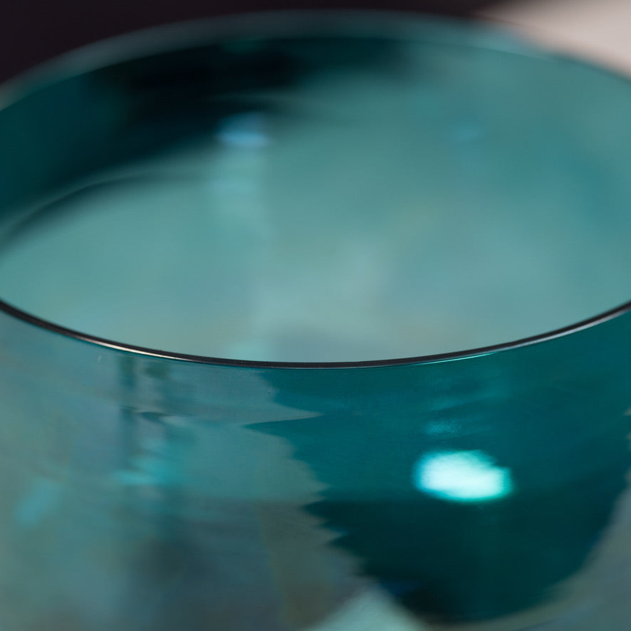 Close up of a Marine Dream crystal singing bowl