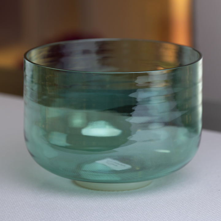 Green root chakra sound healing bowl