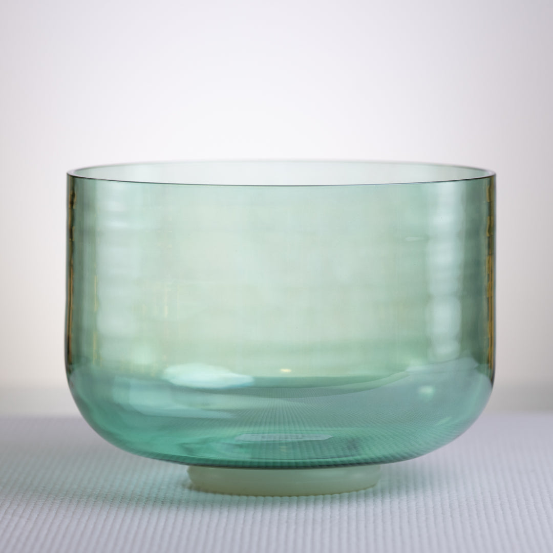 Green sound healing bowl