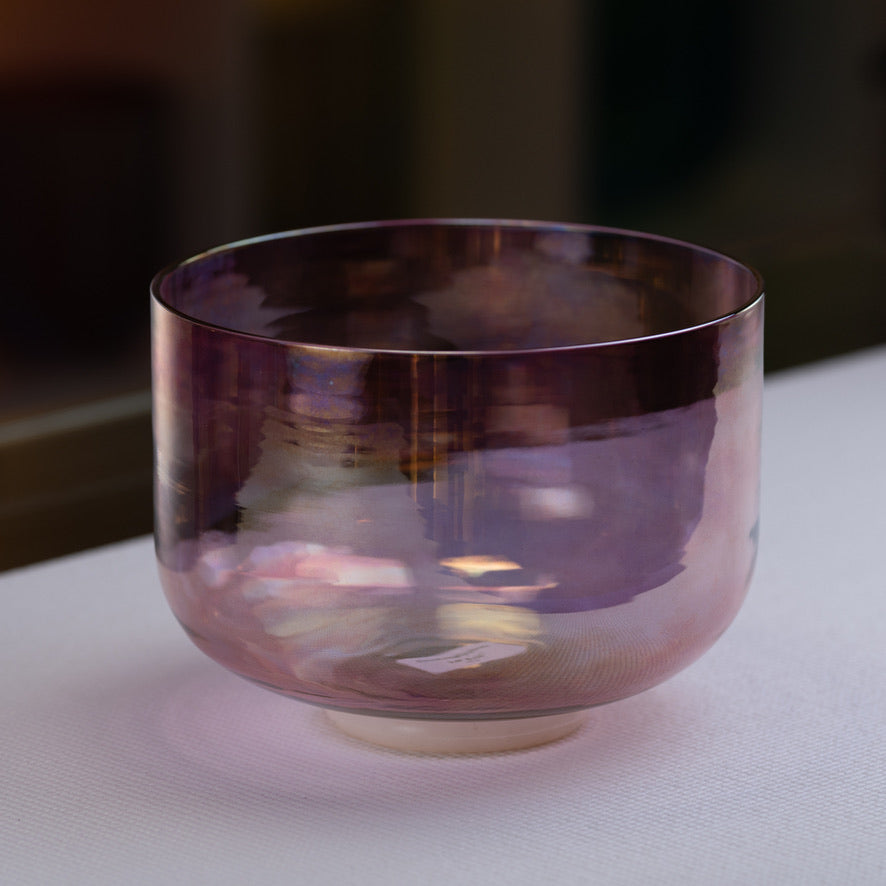 9.6" B-44 Solar Violet Crystal Singing Bowl from Bowls of Sound