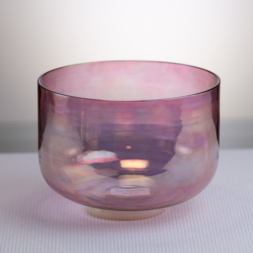 9.6" B-44 Solar Violet Crystal Singing Bowl from Bowls of Sound