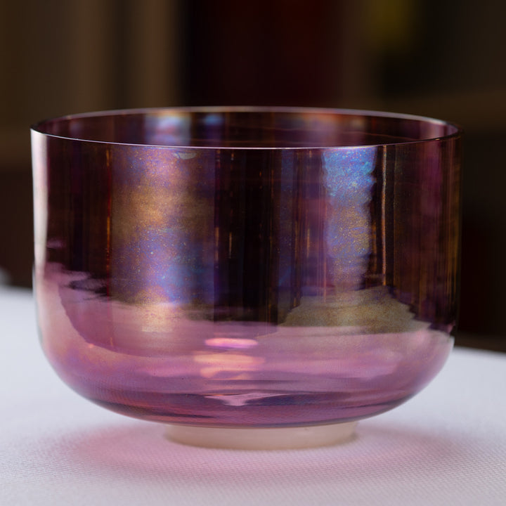 9.6" C-25 Solar Violet Crystal Singing Bowl from Bowls of Sound