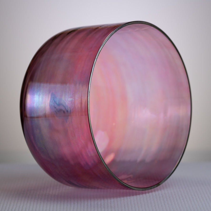 Crystal singing bowls for sound baths