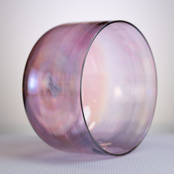 Purple crystal singing bowl