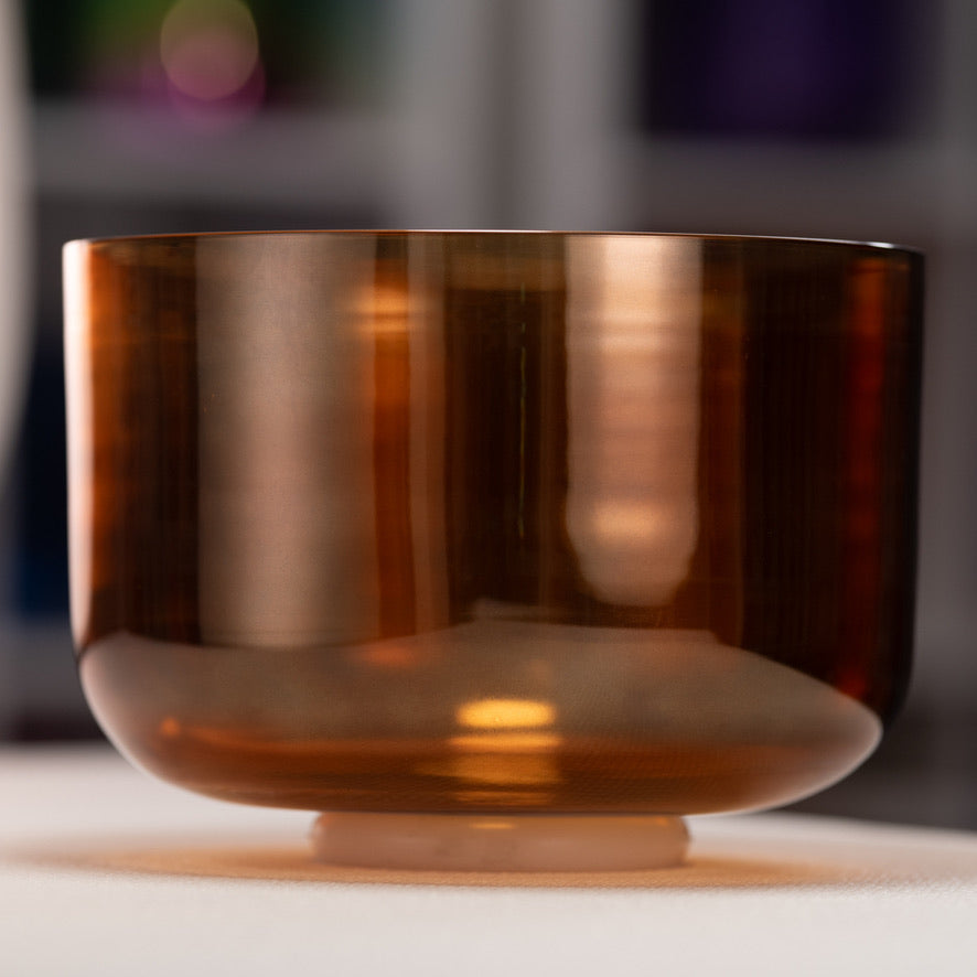 9.75" B+36 Sacred Ground Crystal Singing Bowl from Bowls of Sound