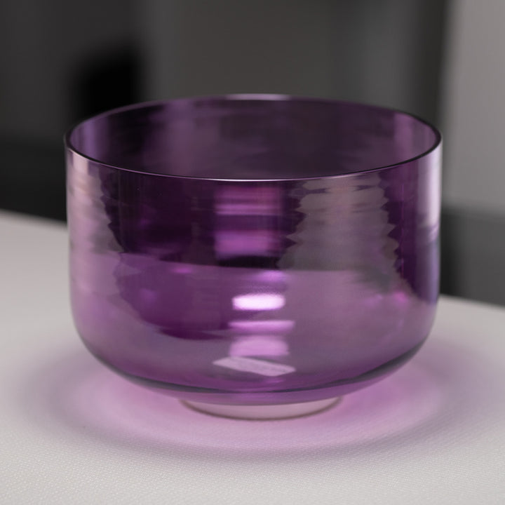 9.75" C#-42 Lavender Lotus Crystal Singing Bowl from Bowls of Sound