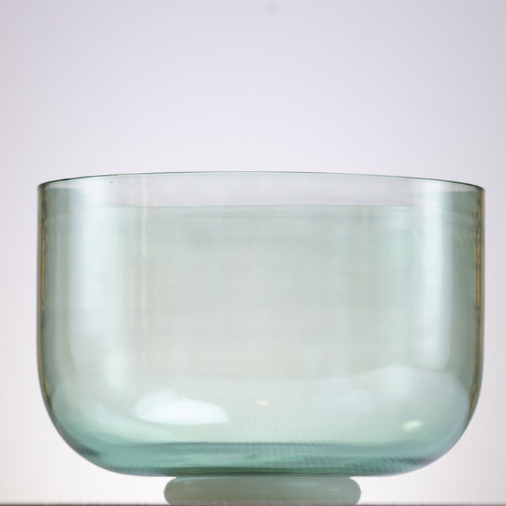 Green root chakra crystal singing bowl