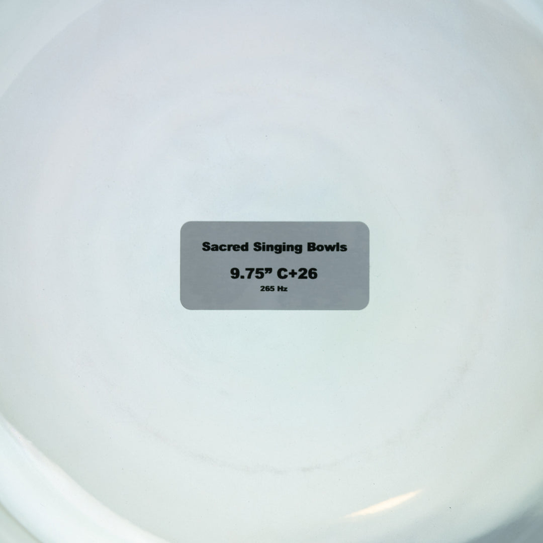 9.75" crystal singing bowl for sound healing