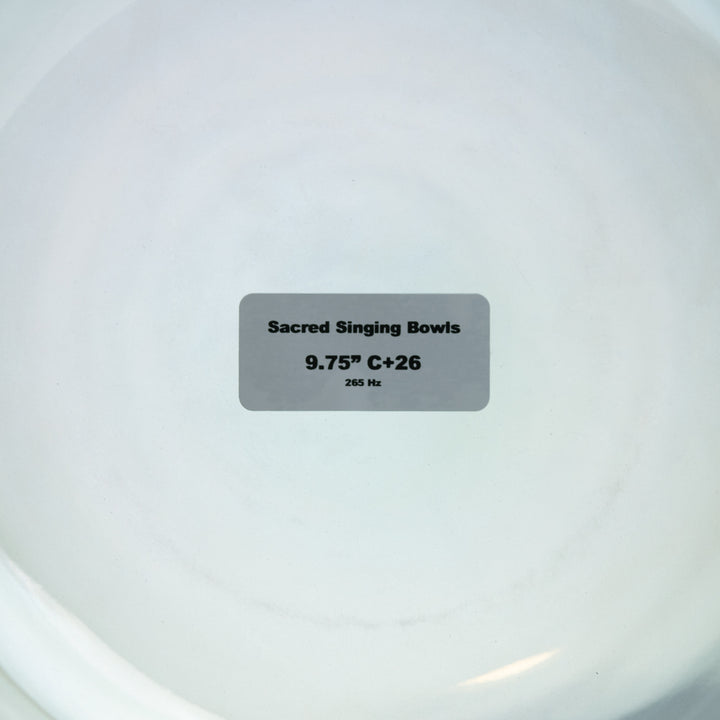 9.75" crystal singing bowl for sound healing