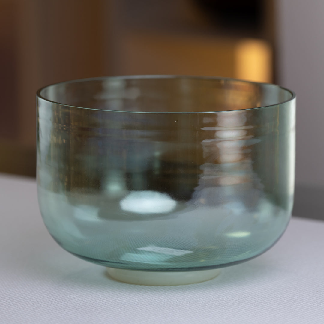 Green crystal sound bowl
