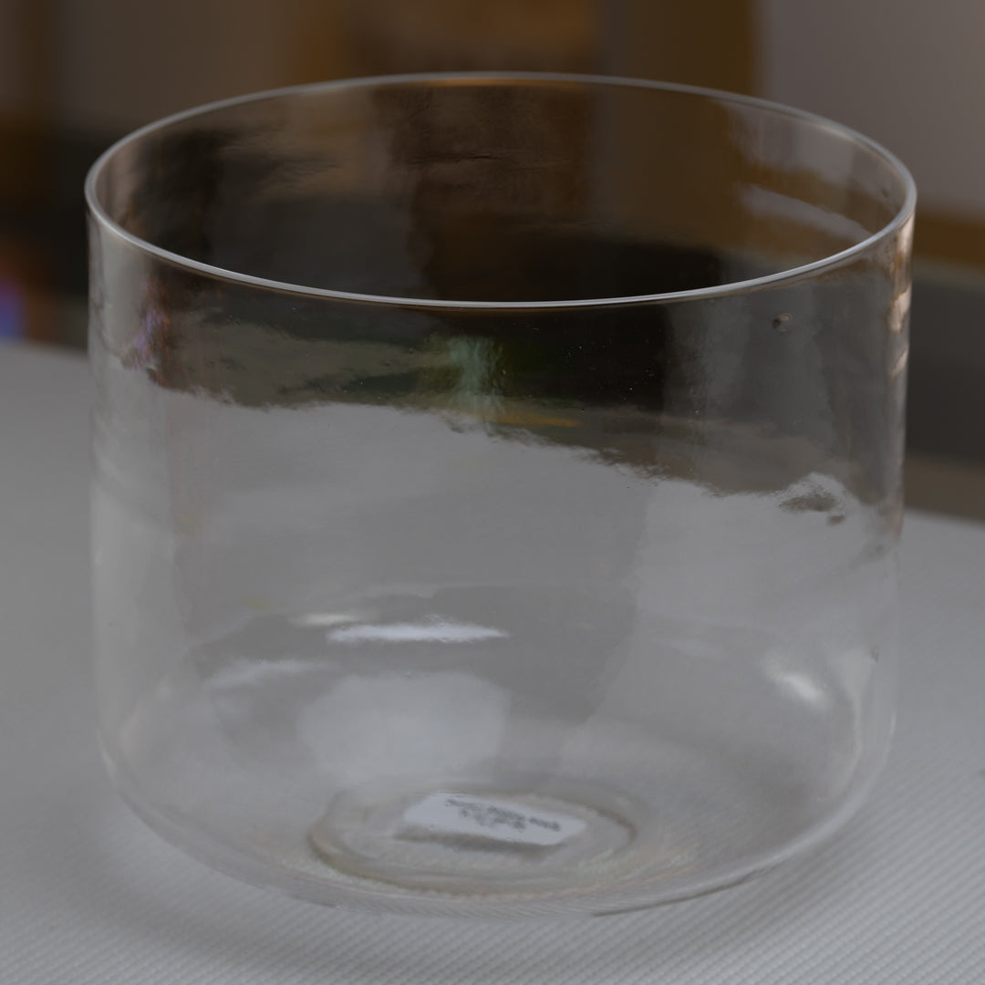 Sacred Singing Bowls: 9.75" D#+34 Clear Quartz Crystal Singing Bowl