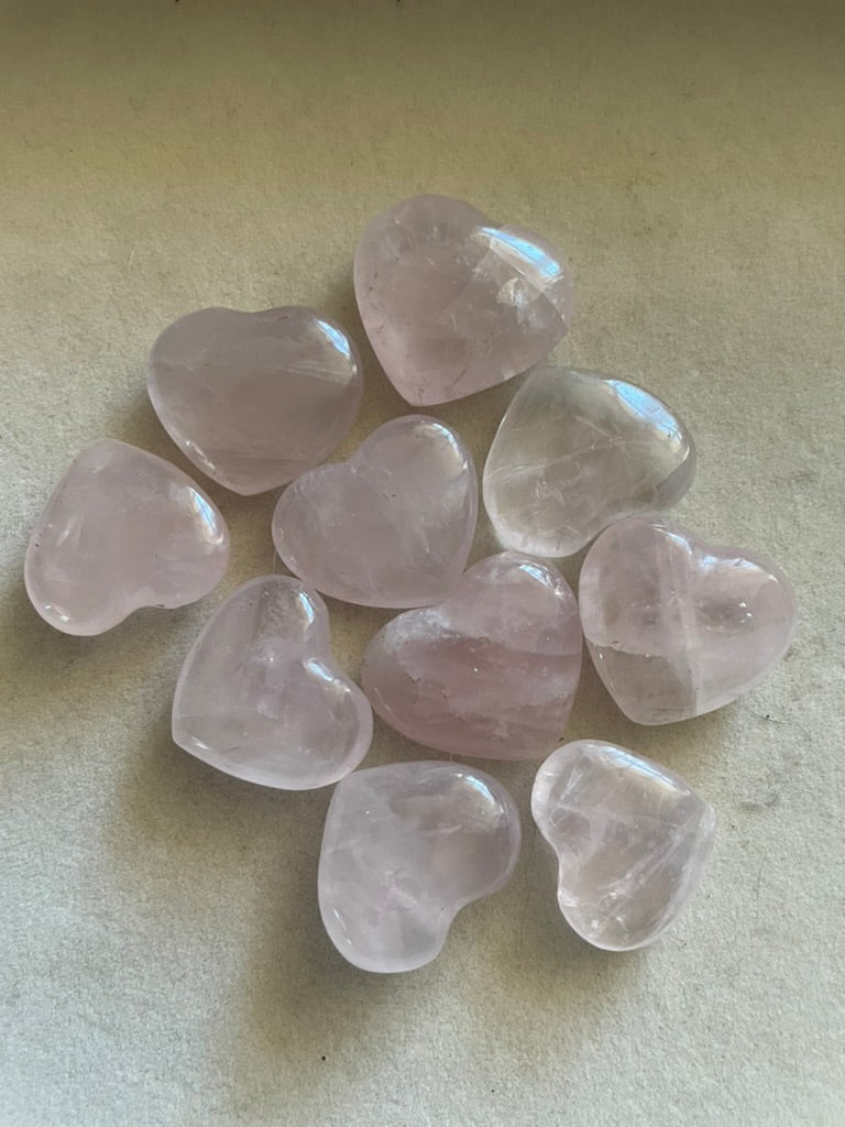 Rose Quartz Hearts: Crystal Grid Kit