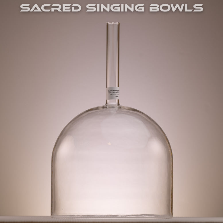 10" F#3-9 Clear Quartz Crystal Singing Bowl Handheld Perfect Pitch, Sacred Singing Bowls